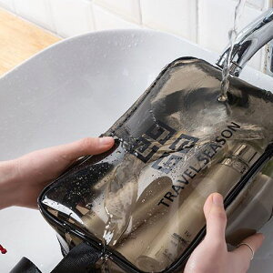 ✤宜家✤ins風網紅透明防水化妝包(中號) 旅行大容量洗漱包 收納袋