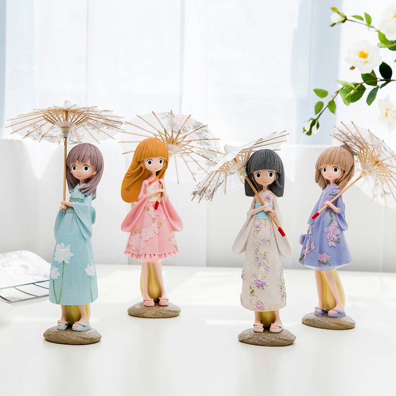 日式娃娃少女心擺件女生房間辦公室臥室可愛裝飾生日禮物創意家居
