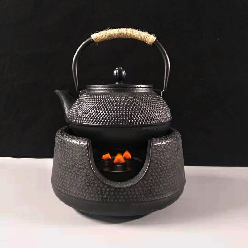 尚千客鑄鐵壺燒水壺日本老鐵壺家用泡茶壺養生煮茶生鐵壺茶具套裝 雙11全館免運