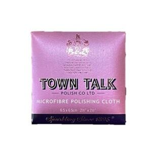 英國原廠直購 Town Talk 珠寶 清潔布-- 6.5x6.5 cm 袖珍款 microfiber cloth 也適用眼鏡＆觸控螢幕