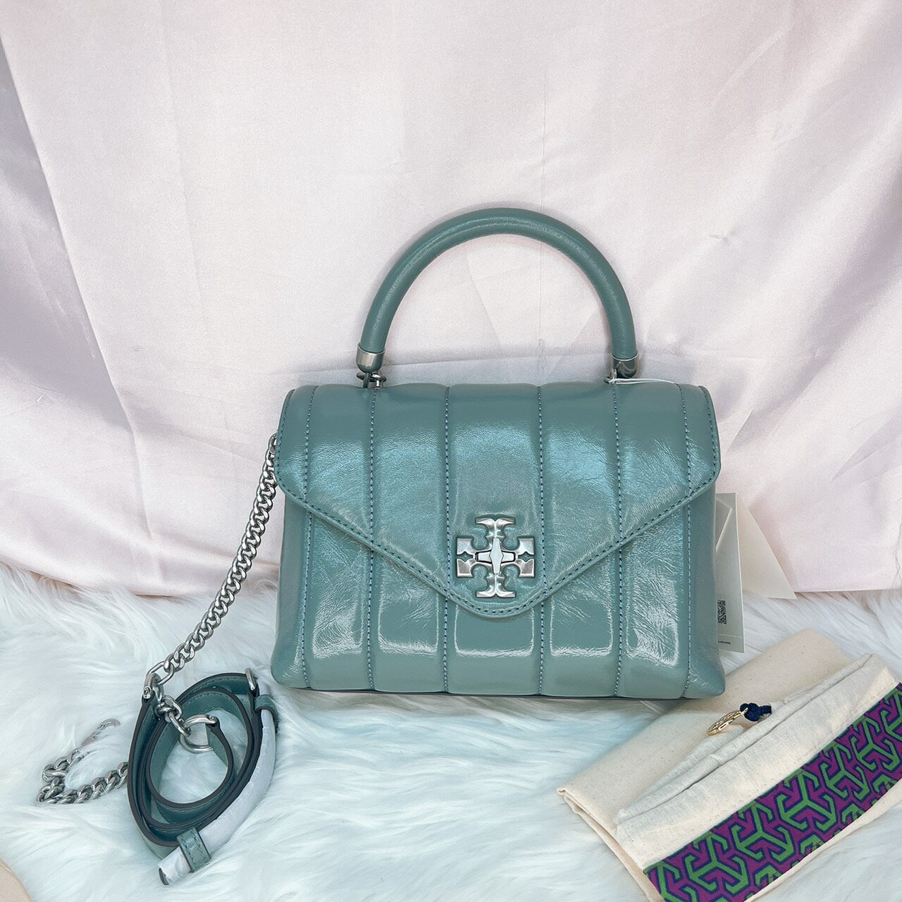 美國代購 臺灣現貨 Tory Burch 新款 專櫃 Kira 手提信封包 斜揹包【送禮精選★APP下單點數4倍送】