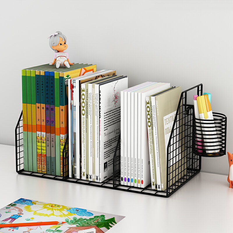 書架兒童桌面置物架學生書桌上的小型書柜簡易網紅分層收納整理架