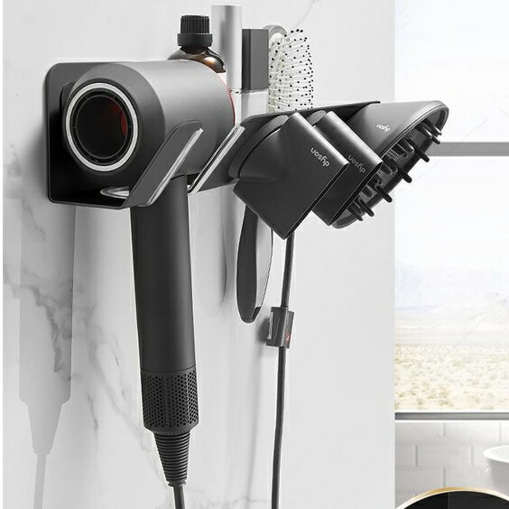 免運 公司貨 附發票 戴森吹風機架 dyson 收納架 dyson吹風機架 適用戴森吹風機支架免打孔衛生間dyson風筒掛架戴人電吹風收納置物特惠/快速出貨B0830