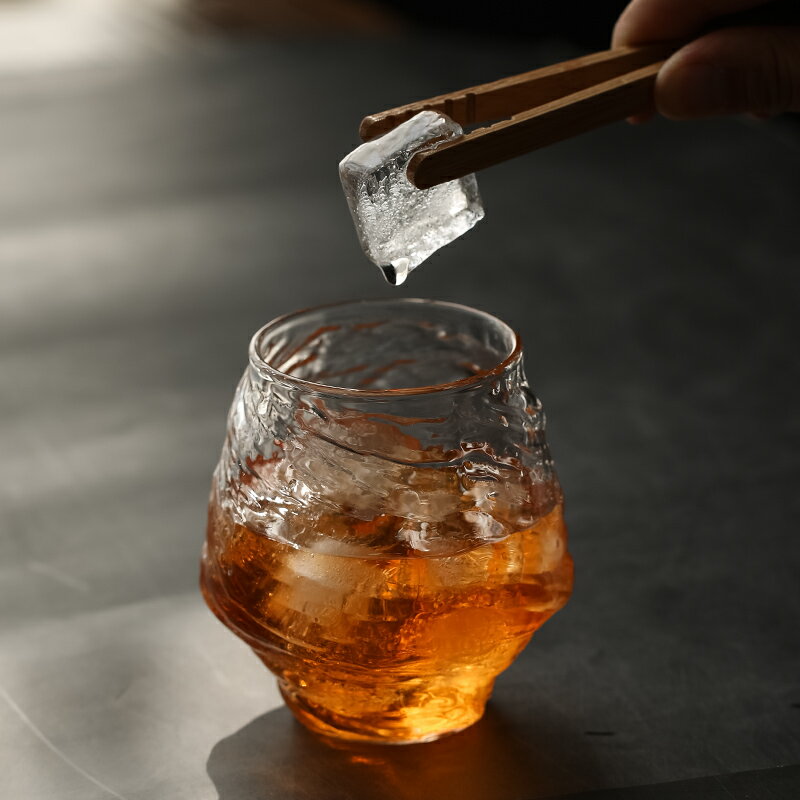 歐式洋酒杯子品鑒冰塊威士忌杯北歐ins簡約水杯家用個性玻璃酒杯
