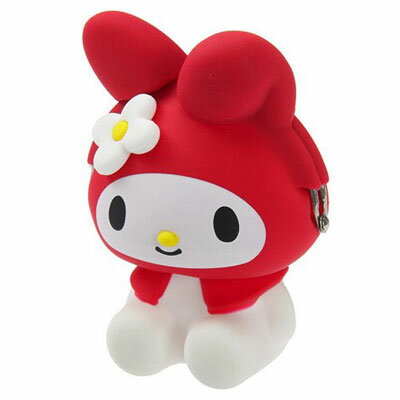 【震撼精品百貨】My Melody 美樂蒂~矽膠珠扣零錢包-整身造型-紅色