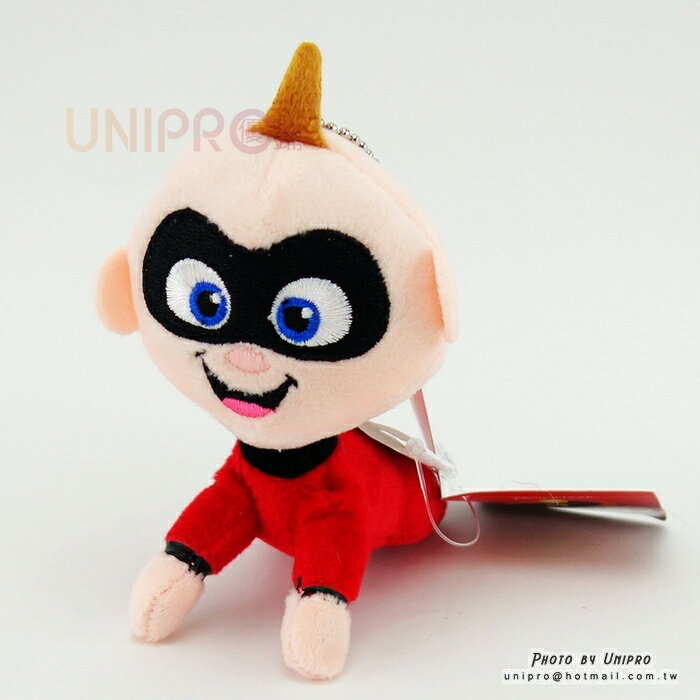 【UNIPRO】超人特攻隊 嬰兒 巴小傑 11公分 趴姿 珠鍊吊飾 絨毛玩偶 娃娃 迪士尼正版授權