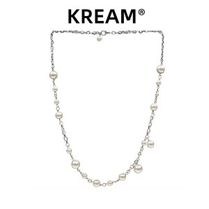 KREAM原創 張哲瀚同款Steel Pearl Necklace貝珠珍珠項鏈男女嘻哈