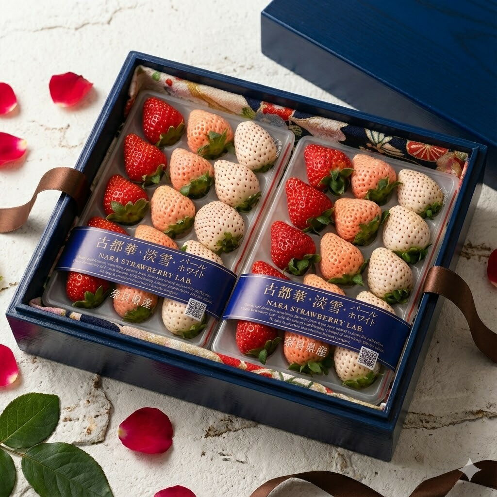 【緁迪水果JDFruit】日本古都華三色草莓 16~30粒 【免運費】送禮首選-日本空運限定-💓火熱預購中 草莓精品 1