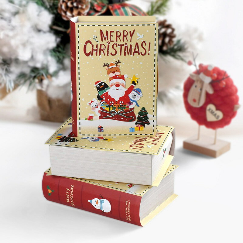 禮物盒 紙盒 生日禮盒 禮物包裝 禮品盒 收納盒 糖果餅乾 收納 派對活動 耶誕節 聖誕節【BlueCat】【RXM0804】