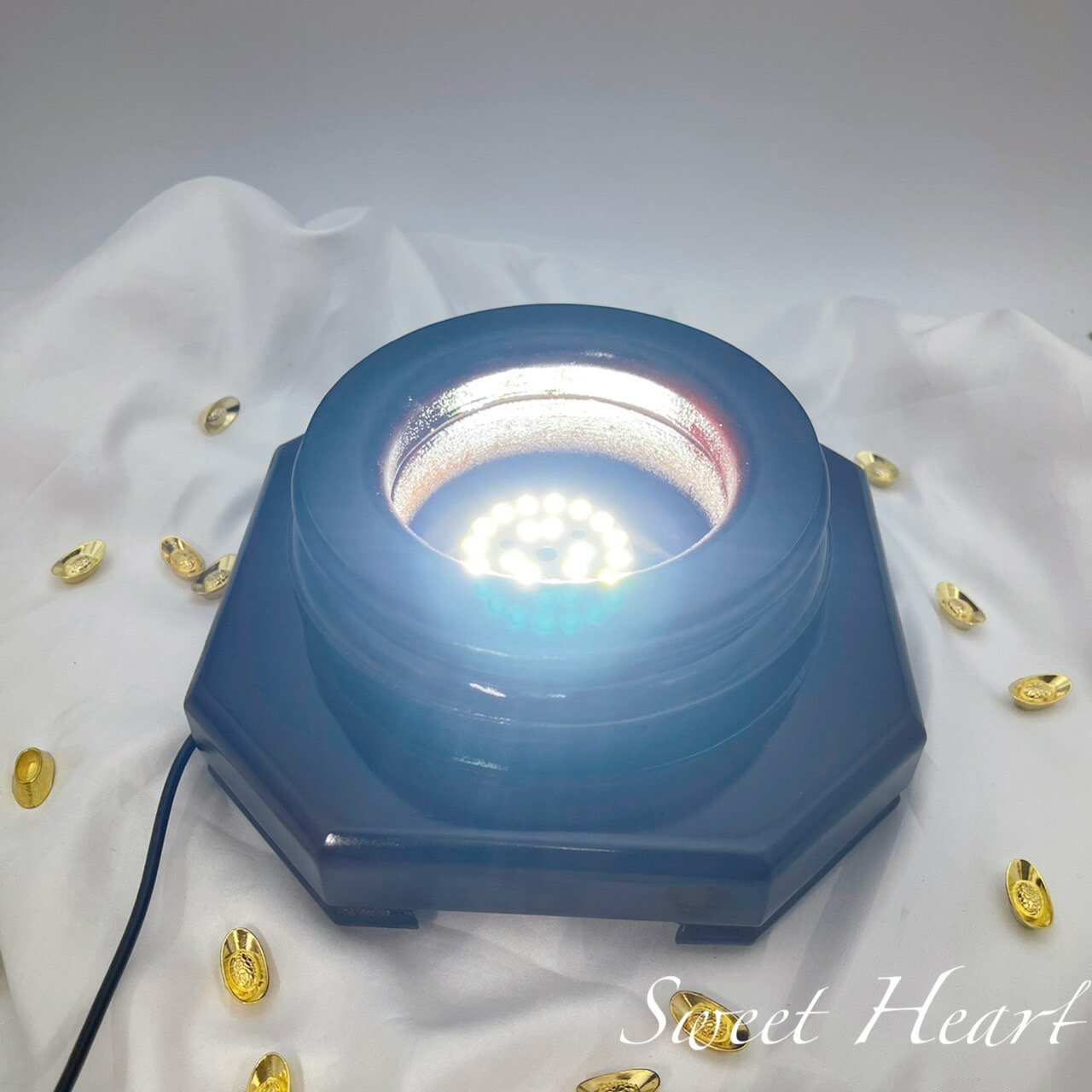 Sweet Heart 田芯好物精選💯 LED燈座 球座 冠軍座 水晶球燈座 木座 (白光) 0