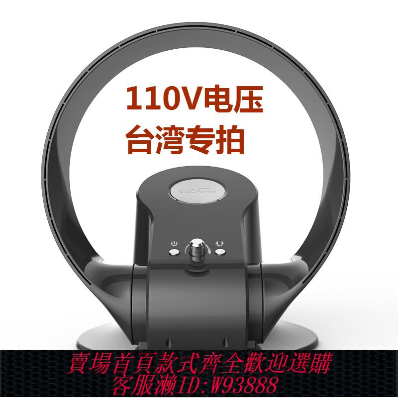 {臺灣公司貨 可打統編}臺灣110V電壓無葉風扇電風扇壁扇掛壁式家用床頭搖頭遙控電風扇