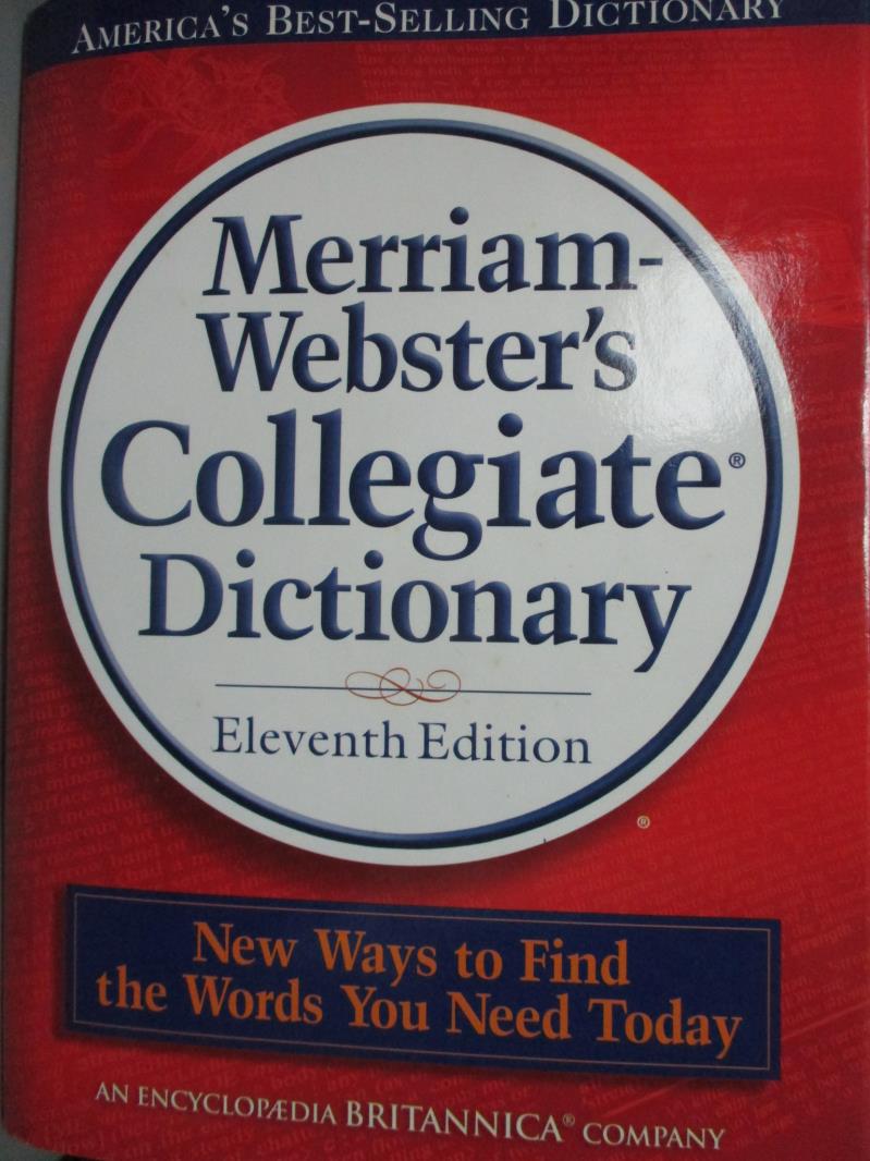 【書寶二手書T1／字典_WGK】Merriam-Webster's Collegiate Dictionary11/e_Merriam-Webster_無光碟