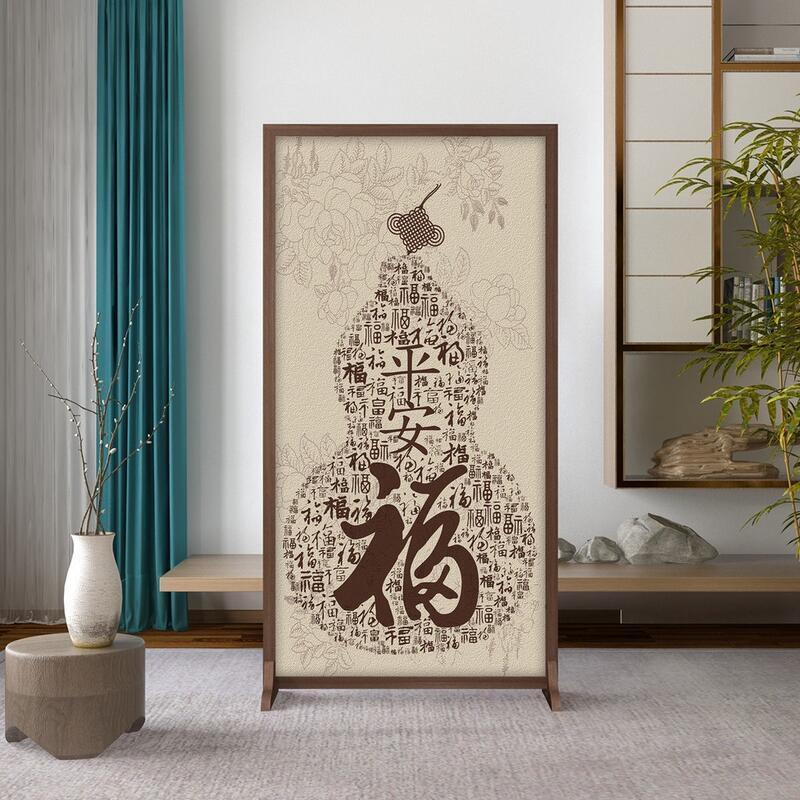 【可開發票】屏風 屏風隔間 屏風玄關 風水簾 玻璃屏風 新中式屏風隔斷客廳進門入戶玄關家用茶室辦公茶室酒店座屏
