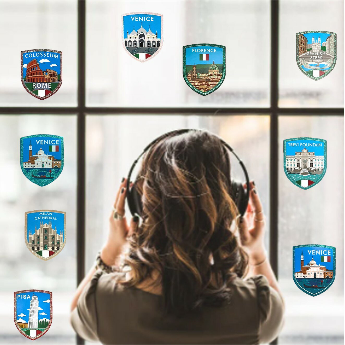 《炫彩玻璃貼系列》義大利 一套9張 金銀五彩蔥玻璃窗貼 防水無需自裁裝飾素材 適用於冰箱 水壺 品裝飾貼畫貼 不殘膠【領券滿額再折千12/31止】 6 《炫彩玻璃貼系列》義大利 一套9張 金銀五彩蔥玻璃窗貼 防水無需自裁裝飾素材 適用於冰箱 水壺 品裝飾貼畫貼 不殘膠【領券滿額再折千12/31止】 6