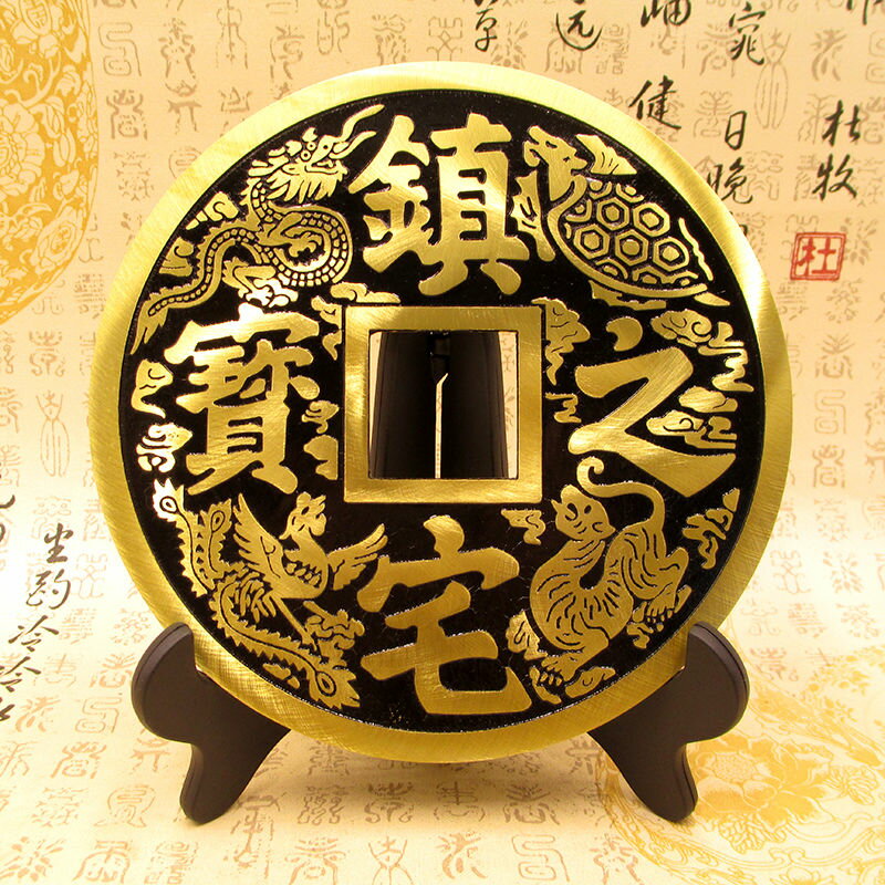 優選百貨】招財擺件開運轉運裝飾品銅貔貅擺件一對銅皮丘客廳酒柜