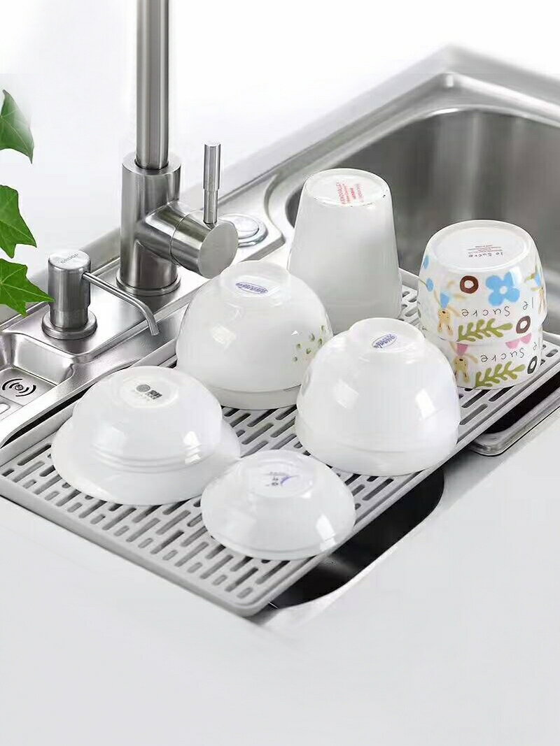 日本碗碟水杯置物架塑料架子雙層瀝水架水果瀝水盤托盤杯子收納架