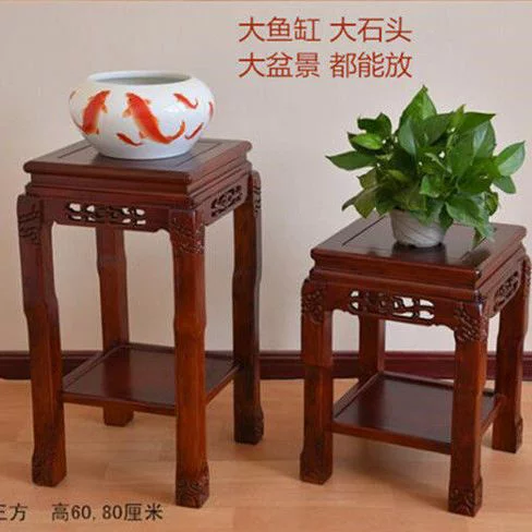 【台灣公司 可開發票】花架實木花架子家用室內木質花盆架花幾客廳簡約魚缸架落地置物架 3