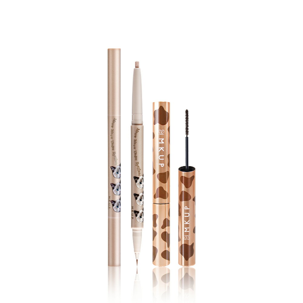 MKUP 美咖【新品上市】水汪汪大眼雙頭臥蠶筆+狠大眼睫毛膏