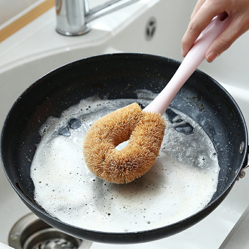 椰棕刷鍋神器洗鍋刷鍋刷子洗碗刷子廚房用刷長柄清潔刷子洗碗神器