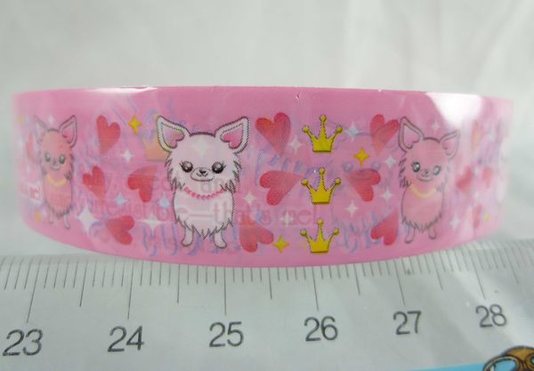 【震撼精品百貨】小狗 膠帶 愛心粉 震撼日式精品百貨