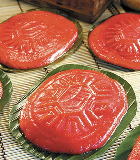 《大來食品》【傳統小吃】客家手工紅龜糕 紅龜粿（3個入/1份）