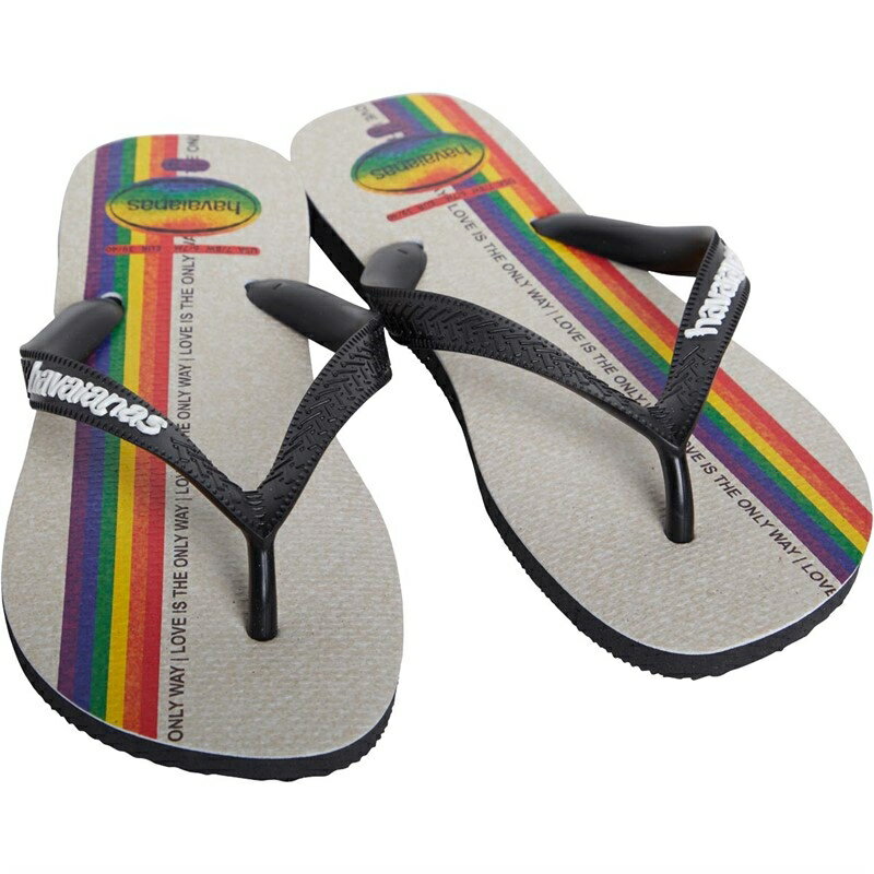 havaianas 哈瓦士 巴西人字拖 男款 Top pride 米白底彩虹 涼鞋 拖鞋 夾腳拖 海灘鞋＊夏日微風＊