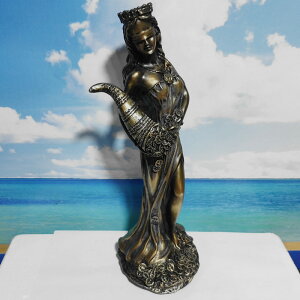 古羅馬歐式財富女神雕像開業送禮招財擺件家居創意裝飾品魔法道具