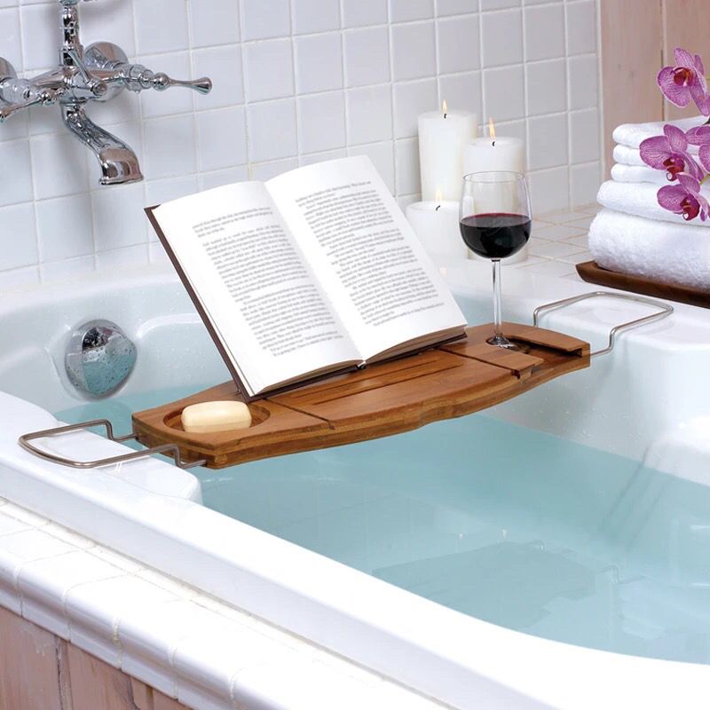 浴缸置物架 浴缸架置物架歐式可伸縮衛生間浴室置物架泡澡手機支架浴缸上架子