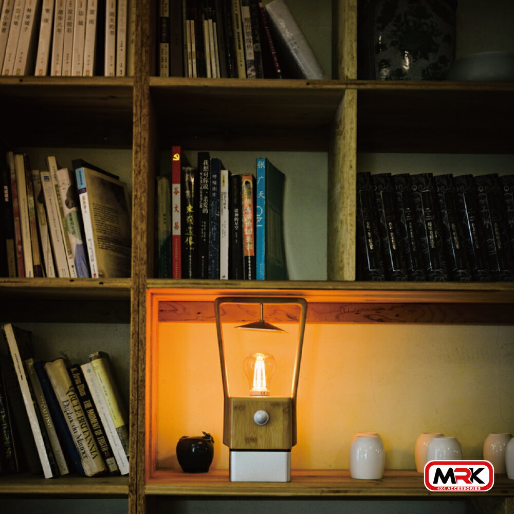 【MRK】秋野地 創意知竹LED桌燈 皮手把 戶外燈 極簡風 室内燈 Wild Land 掛燈 營燈 氣氛燈 2