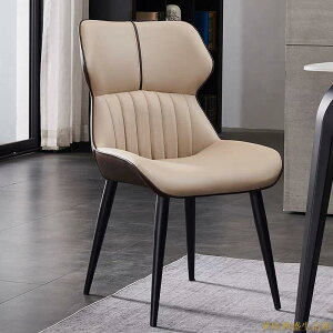 高款餐椅 質感皮革餐椅 簡約線條設計椅 舒適高靠背椅 商業居家兩用椅 椅子