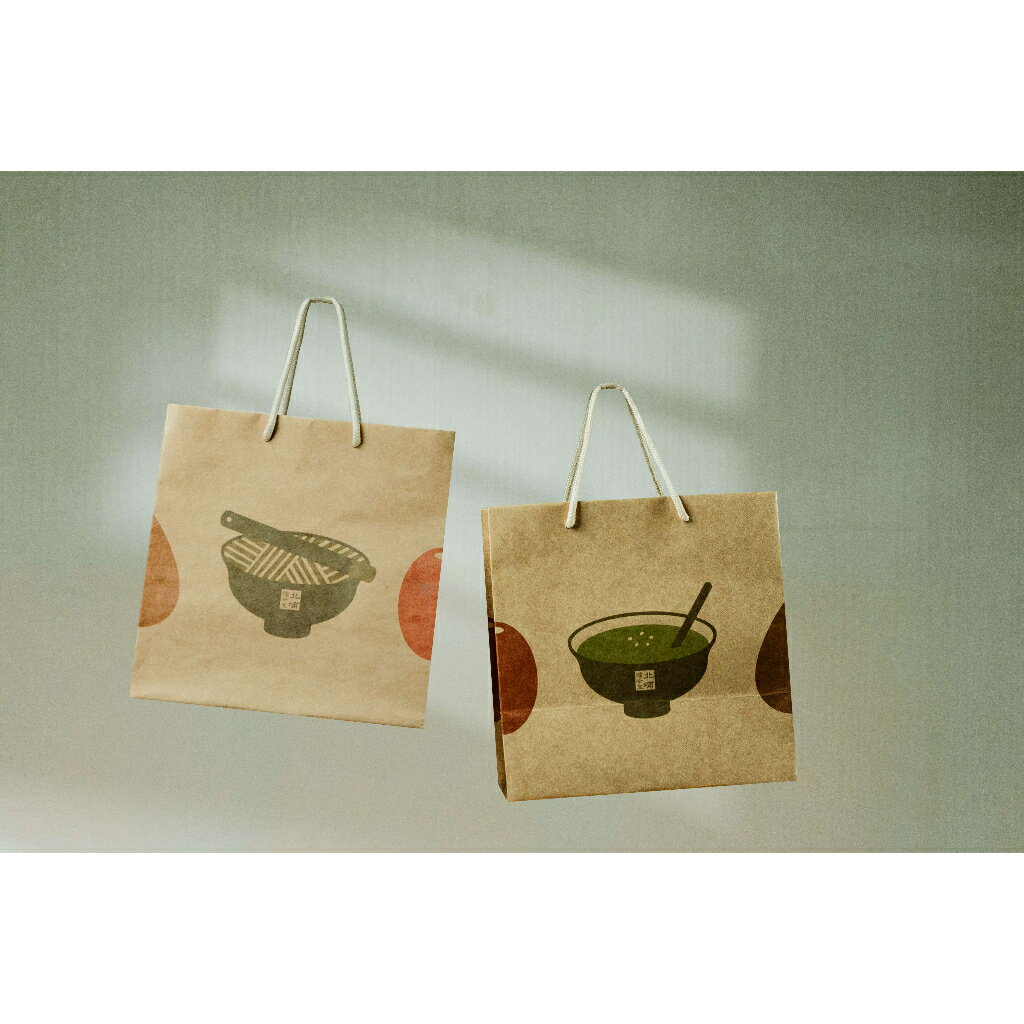 北埔擂茶堂 新版禮袋 一個提袋最多可承裝三包擂茶 2