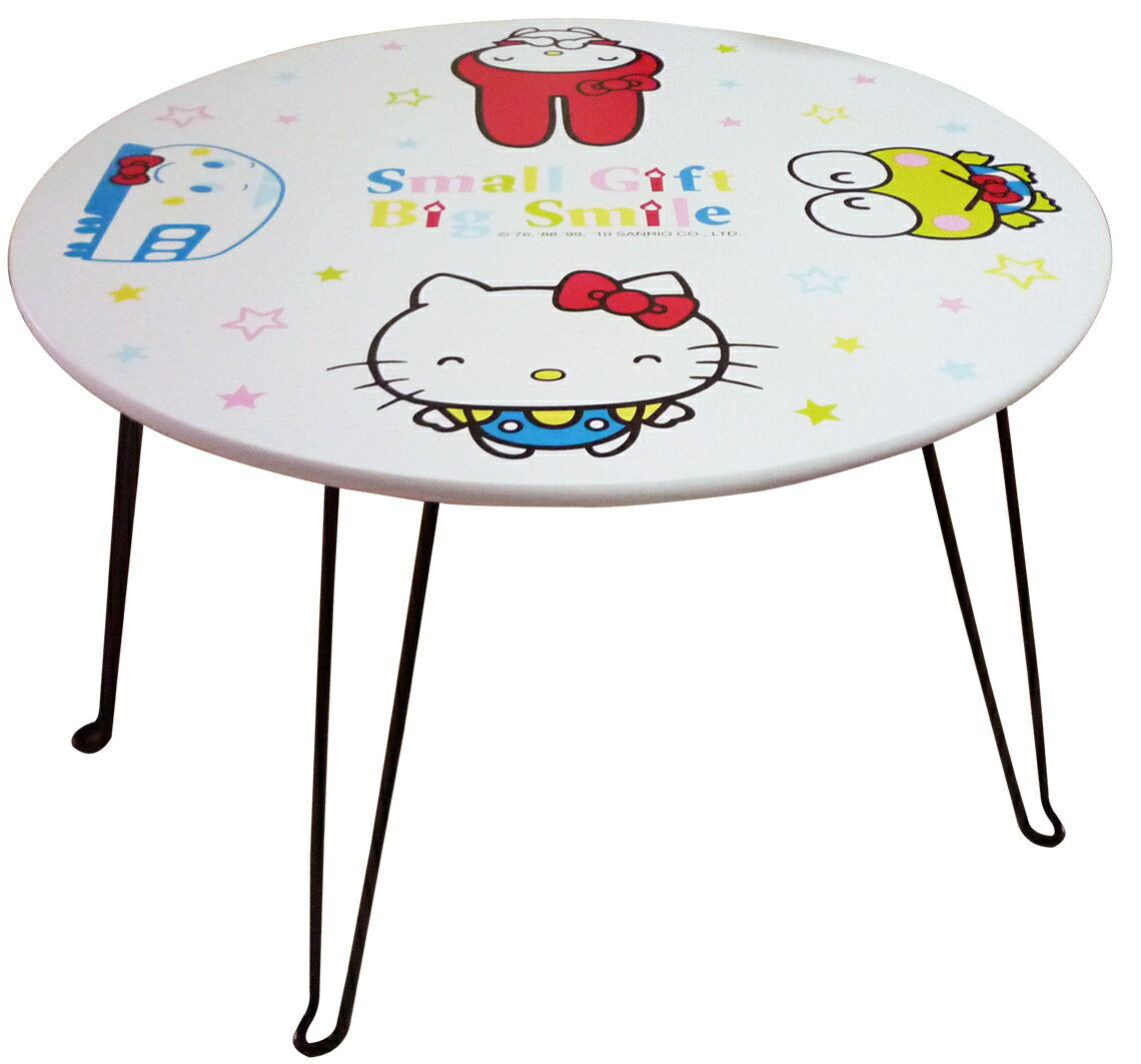【震撼精品百貨】Hello Kitty 凱蒂貓 圓桌-40TH 白【共1款】 震撼日式精品百貨