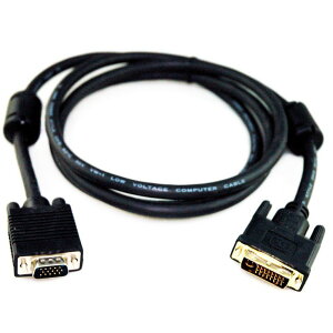 fujiei DVI(24+5)轉VGA15公 訊號轉接線1.8米 雙磁環 (DVI-I TO VGA 1.8M)
