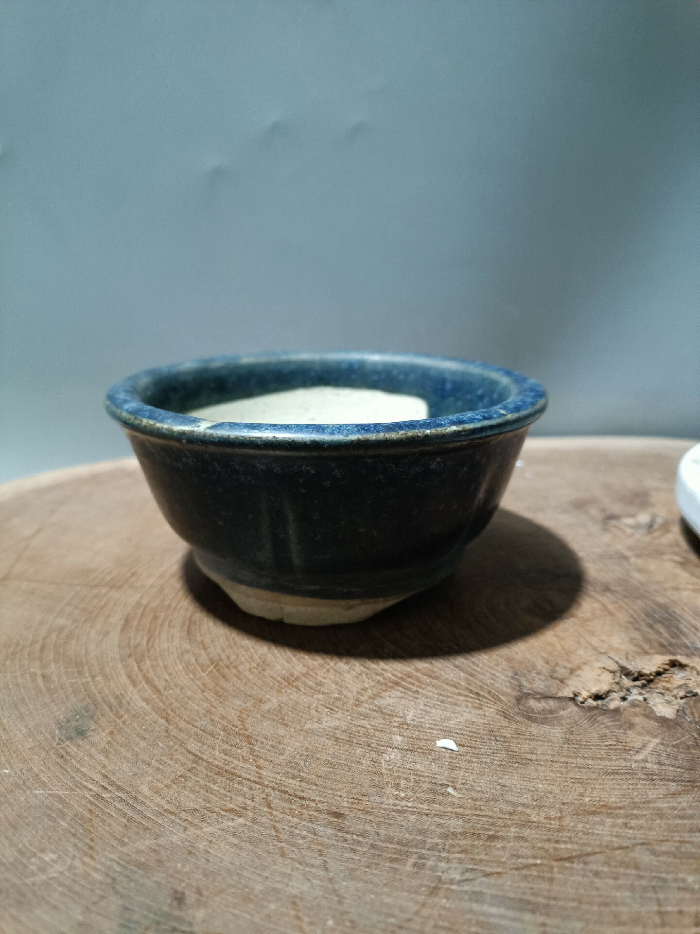 日本迴流瓷器陶器日本昭和時期窯變釉花盆，全品，保真，直徑12