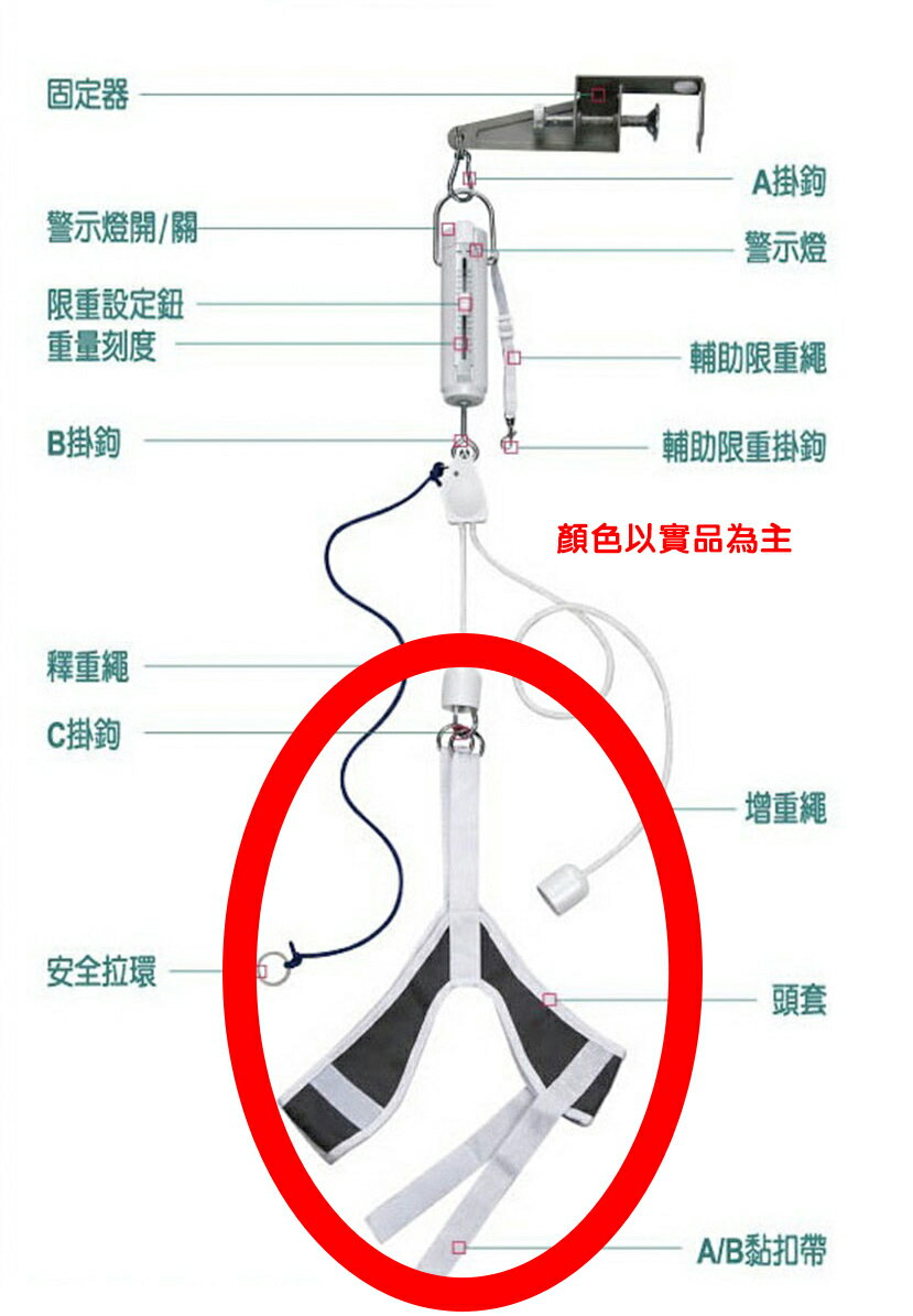 下巴託布 託帶 頭套 舒朗 頸椎牽引器配件 單售