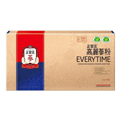 正官庄 高麗蔘粉 EVERYTIME 2公克 X 30包