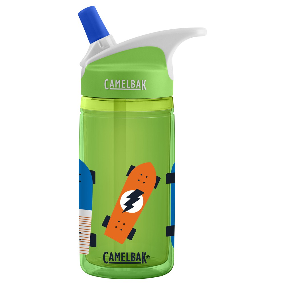 《CamelBak》 400ml eddy 兒童吸管雙層隔溫運動水瓶 閃電滑板