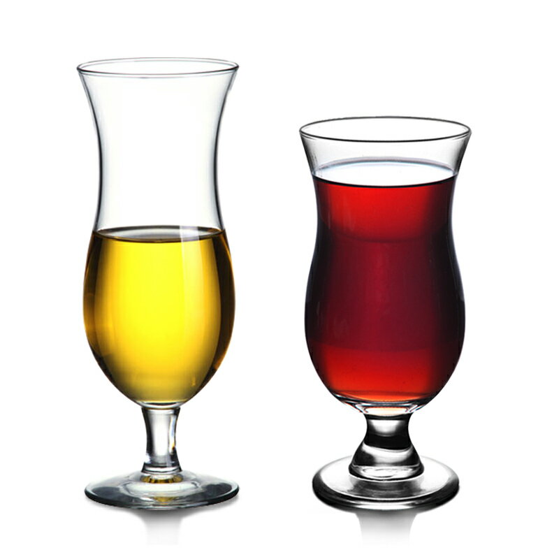 熱帶雞尾酒常用實用颶風杯玻璃飲料杯大碼玻璃杯高腳杯創意玻璃杯