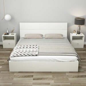 優樂悅~實木床1.8米經濟型大床雙人床成人主臥1.5米家用1.2米單人床1米