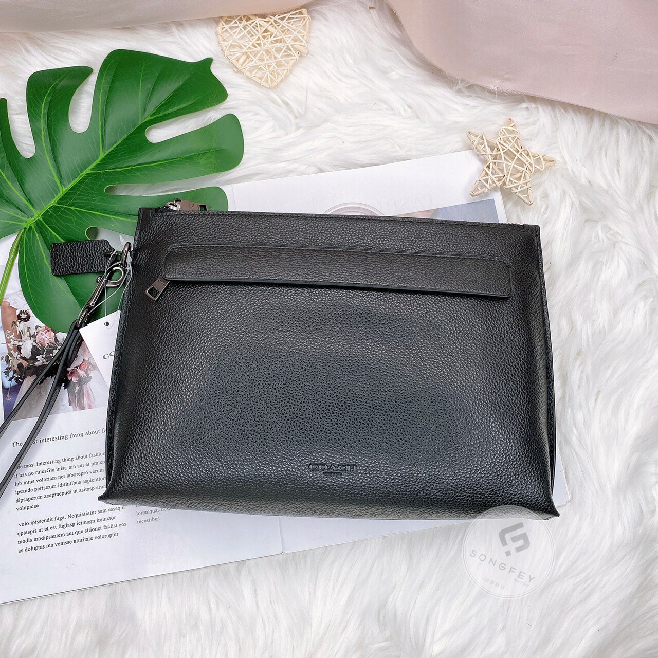 美國代購 臺灣現貨 Coach 男用 手拿包【送禮精選★APP下單點數4倍送】