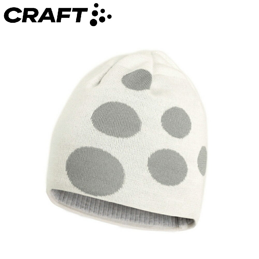 【CRAFT 瑞典 大LOGO帽《白/灰》】197614/保暖帽/針織帽/毛線帽/休閒帽/羊毛帽