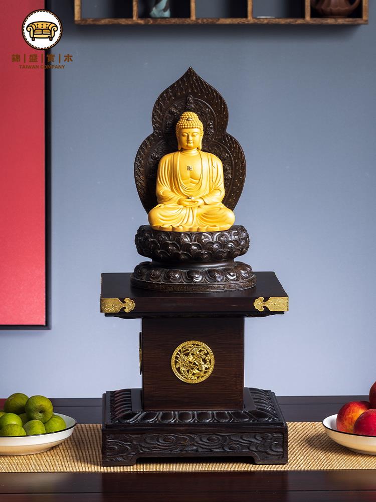 特惠/免運 工廠直銷 供桌 佛桌 佛臺 神臺桌 實木佛像底座加高財神爺供奉臺擺件觀音菩薩神像家用金剛蓮花臺可開發票 全館折扣 售後保障 j5428