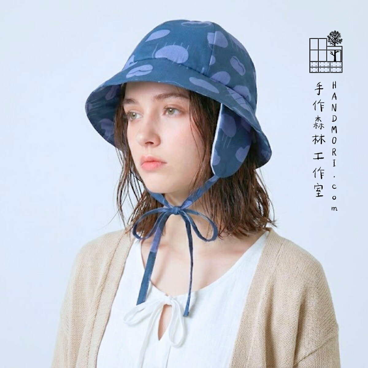 手作森林【原寸紙型-雲朵暖暖帽】影音教學 遮耳帽 飛行帽 保暖帽 自有品牌
