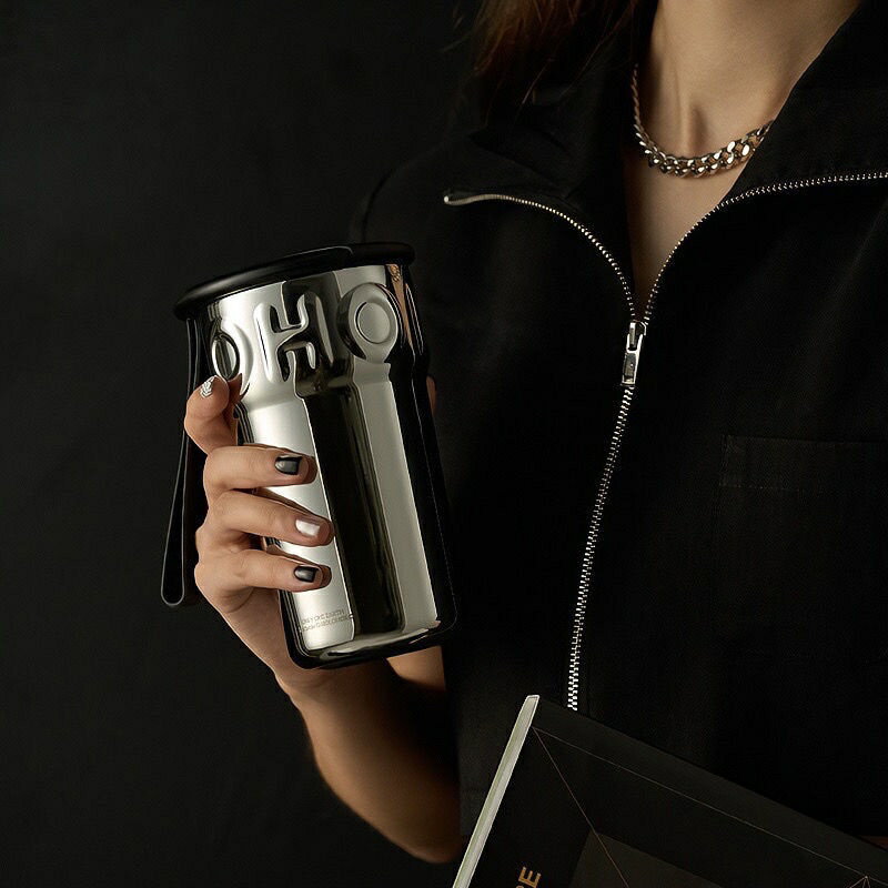 holoholo甜筒保溫杯大容量耐高溫316L陶瓷塗層不鏽鋼咖啡杯