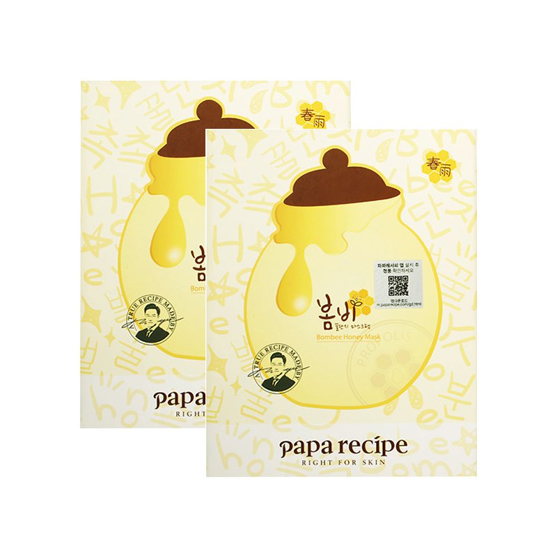 《現貨》韓國PAPA recipe 春雨蜂蜜保濕面膜（黃色） 10片/盒 韓國正貨 嘟可小舖