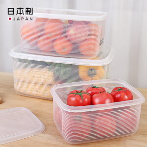 SANKO日本進口冰箱保鮮盒廚房蔬菜水果收納盒食品級大號冰箱專用-快速出貨