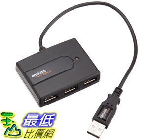 [8美國直購] 集線器 AmazonBasics 4-Port USB 2.0 Ultra-Mini Hub B003M0NURK
