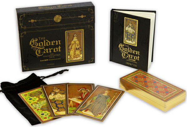 黃金塔羅牌：維斯康提經典復刻牌組（暢銷刷金版）【城邦讀書花園】