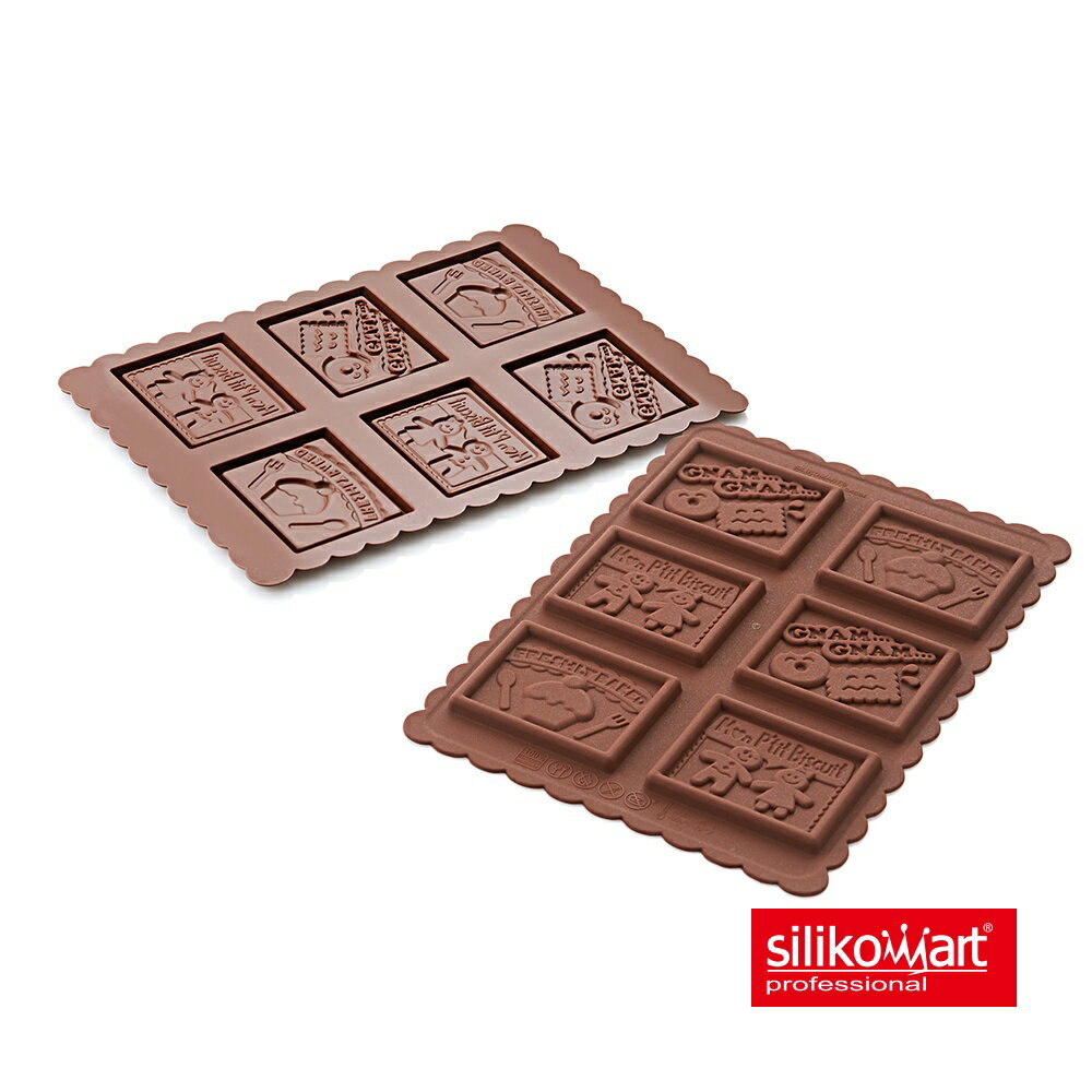 【Silikomart】6連方型餅乾模組 矽膠模 餅乾模 32.164.77.0060