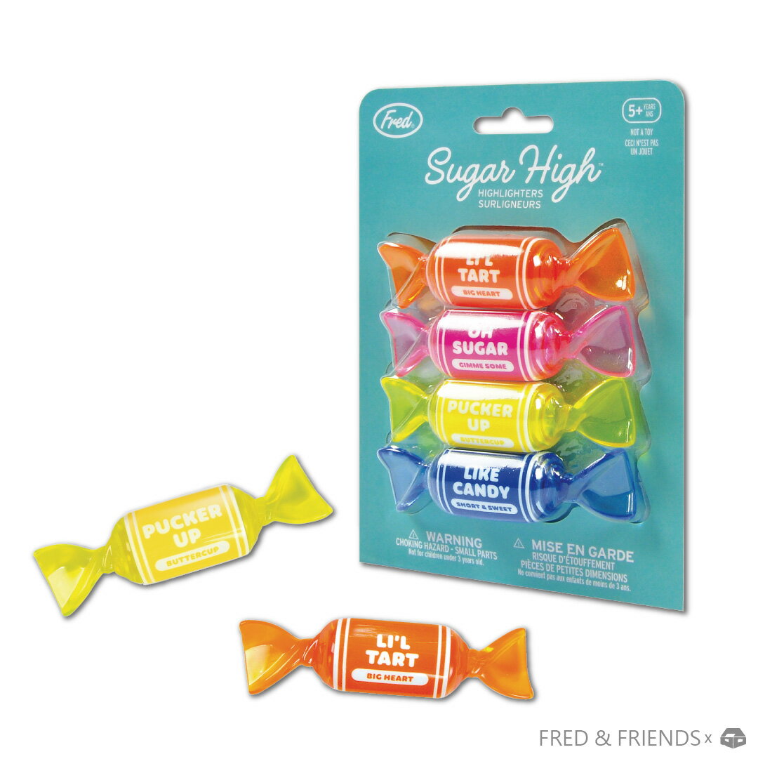 【築實精選】Fred & Friends × 甜心糖果螢光筆 SUGAR HIGH - CANDY HIGHLIGHTERS